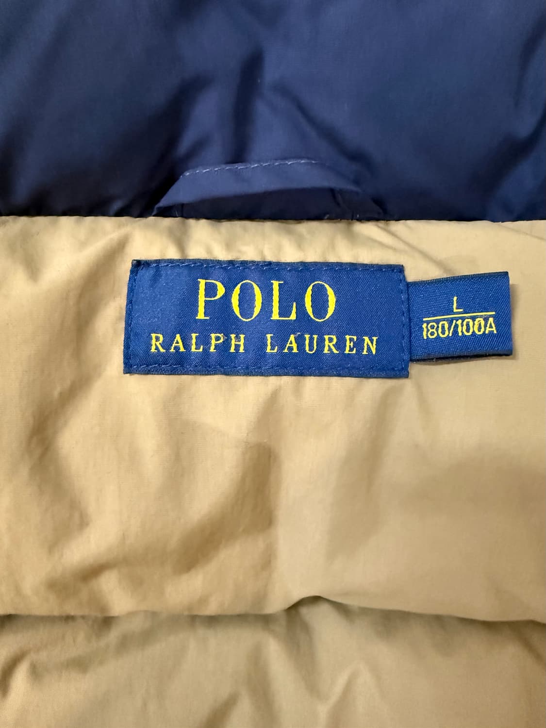 폴로 랄프로렌 네이비 색상 다운 자켓 L 사이즈 상품이미지8