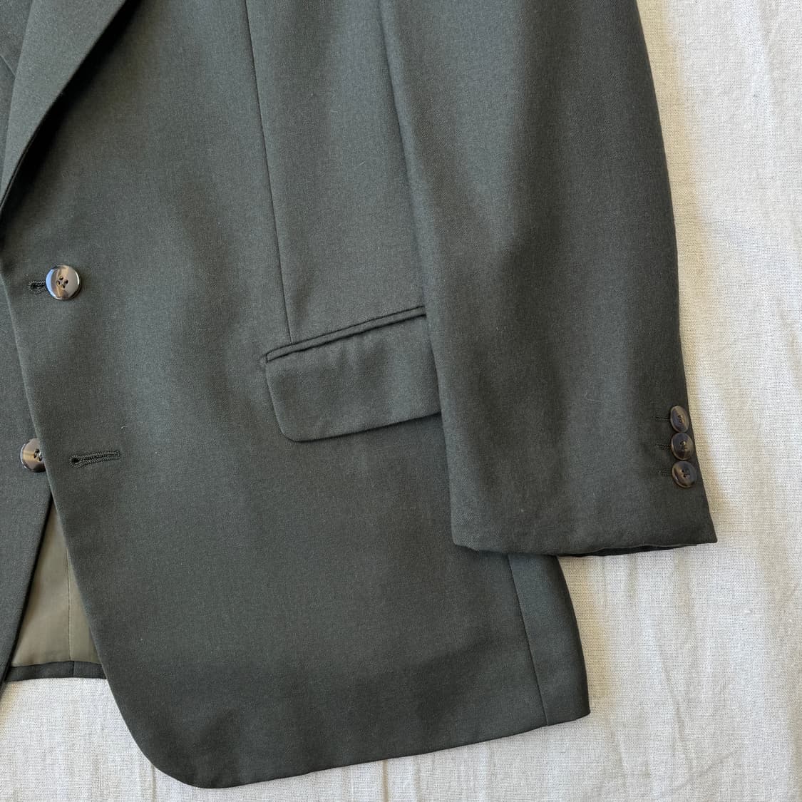 랑방 90s 카키 블레이저 자켓100 상품이미지3