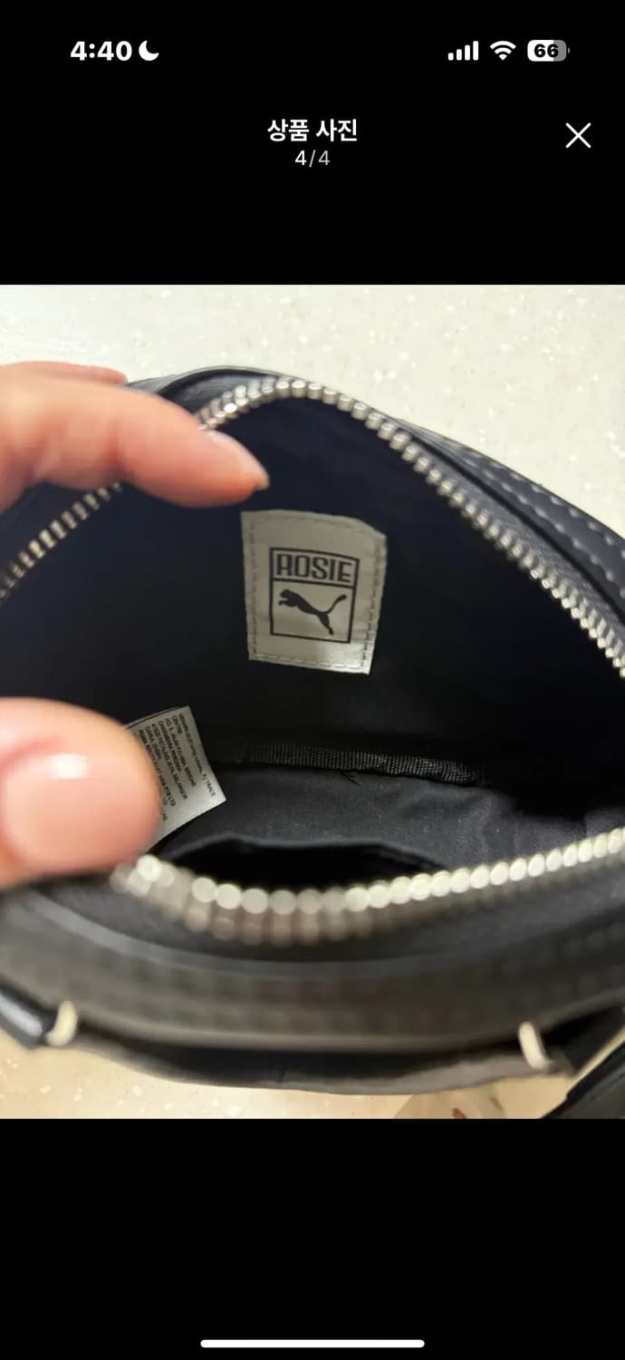 Puma 푸마 x 로제 마이크로 그립백 블랙 토트백 상품이미지4