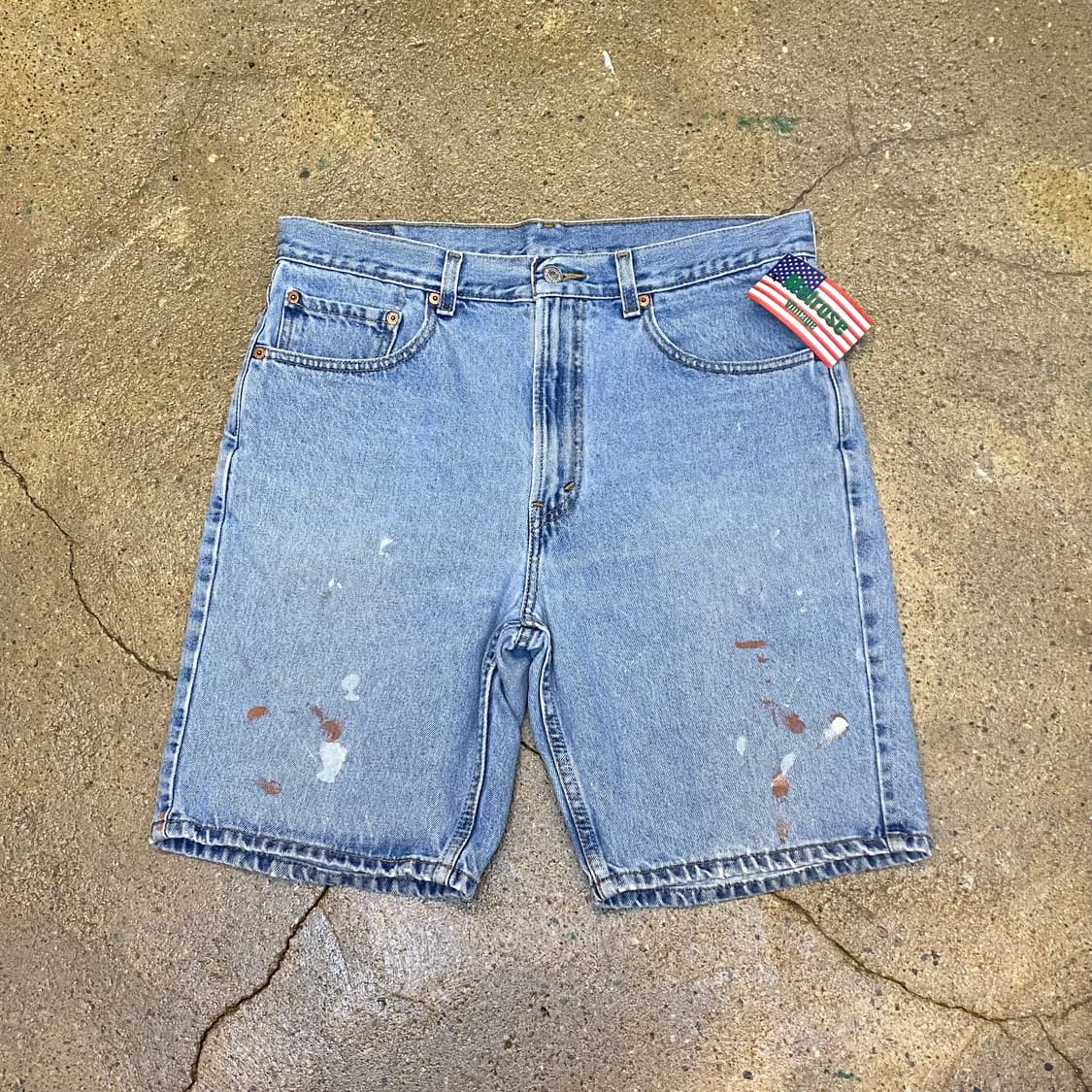 미국 빈티지 리바이스 505 페인트 포인트 연청바지 34size 상품이미지1