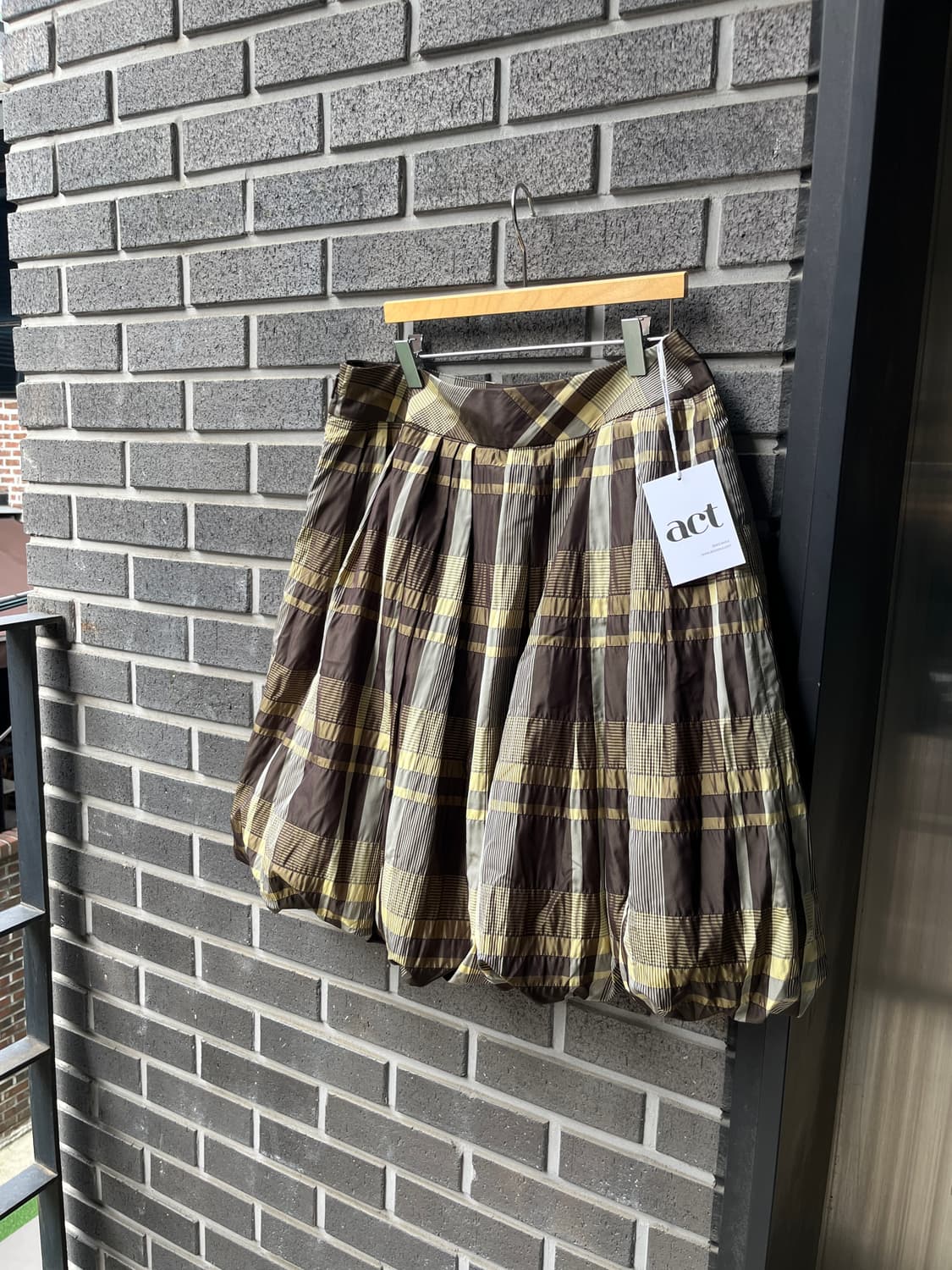 Rene 르네 벌룬스커트 올리브그린 상품이미지4