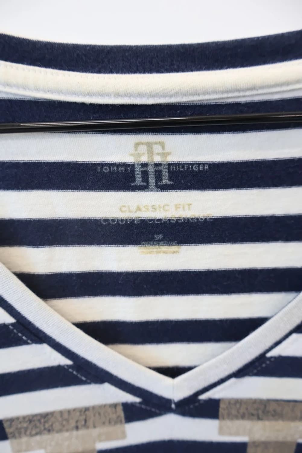 Tommy Hilfiger Stripe V-Neck Tee 상품이미지8