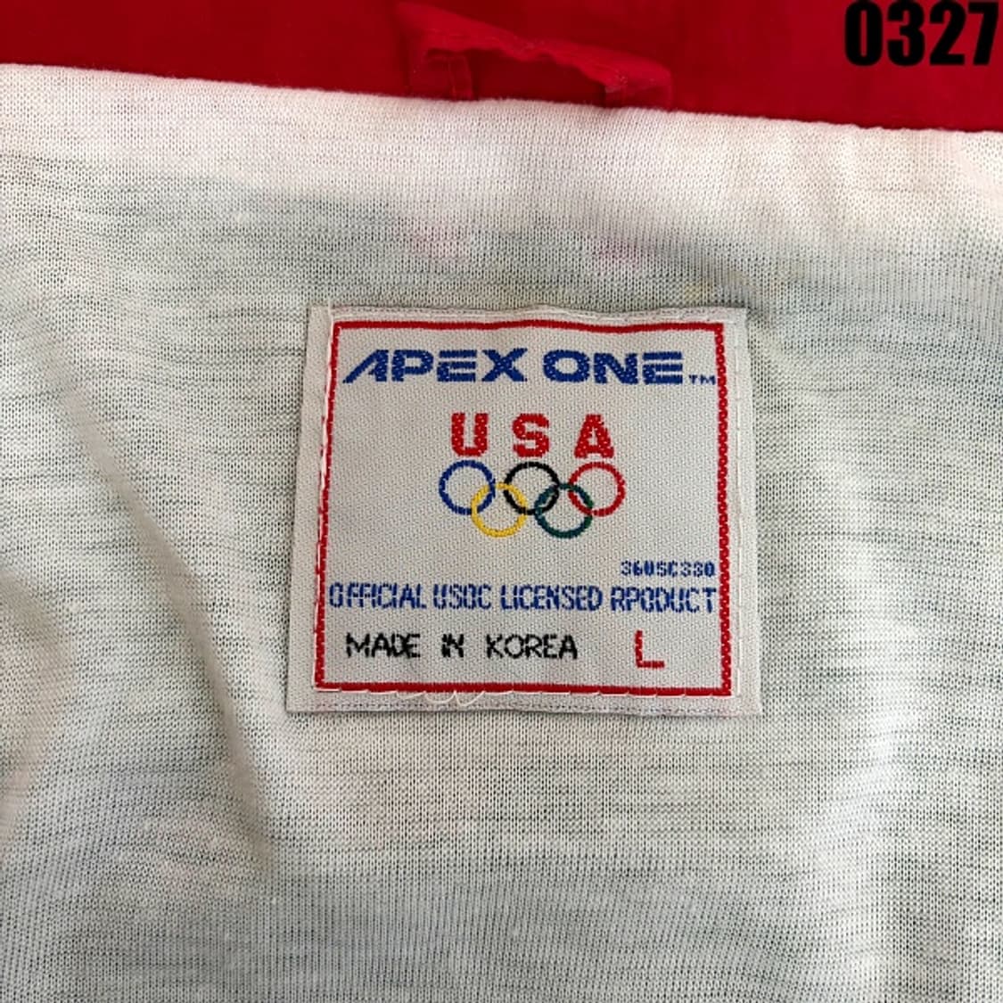 APEX ONE USA 올림픽 공식 라이선스 빈티지 자켓 XL 0327 상품이미지7