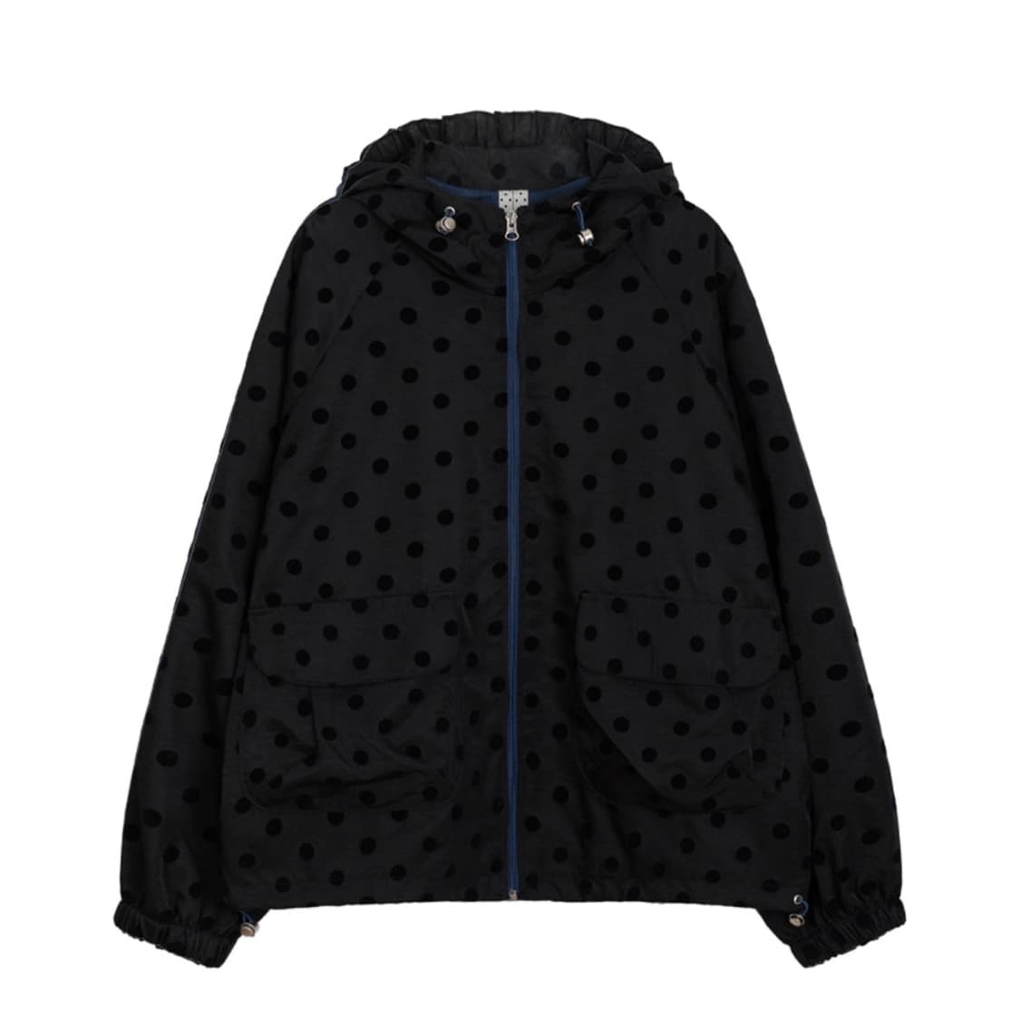 오헤시오 도트 프릴 후디드 윈드브레이커 점퍼 상품이미지1