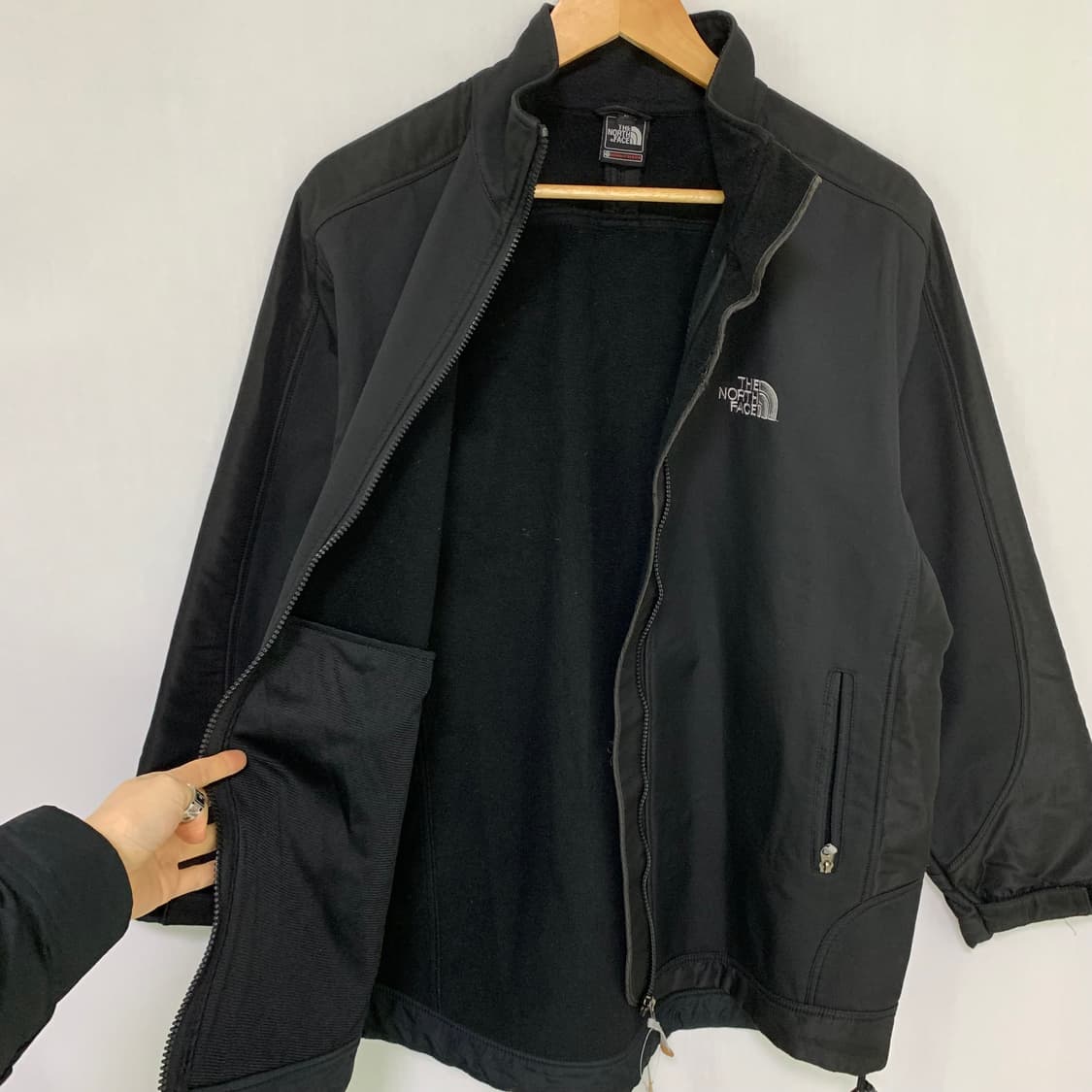 노스페이스 써밋 바람막이 자켓 블랙 L 남녀공용 상품이미지4
