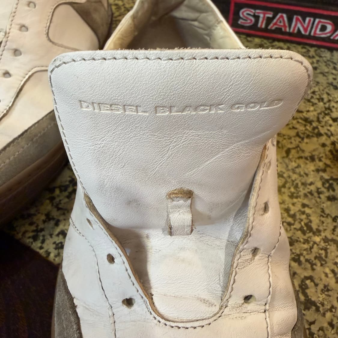 Diesel 디젤 이태리 블랙골드 라인 독일군 스니커즈 265 카우레더 상품이미지3