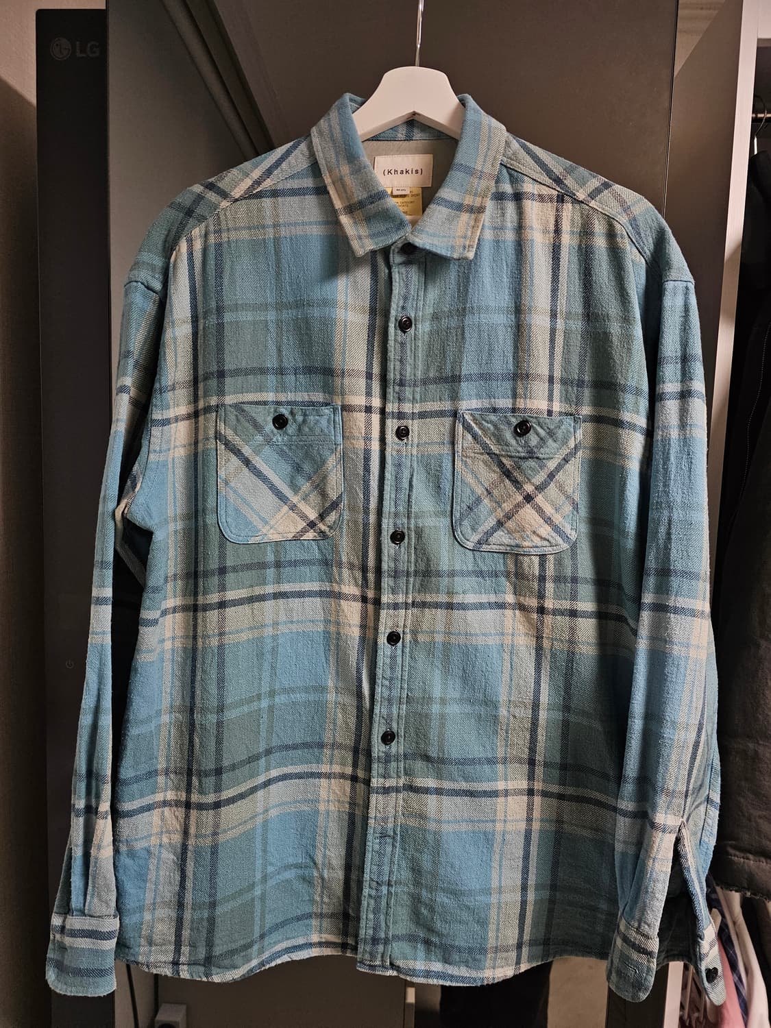 카키스 Khakis 트럭커 플레이드 체크 셔츠 상품이미지1