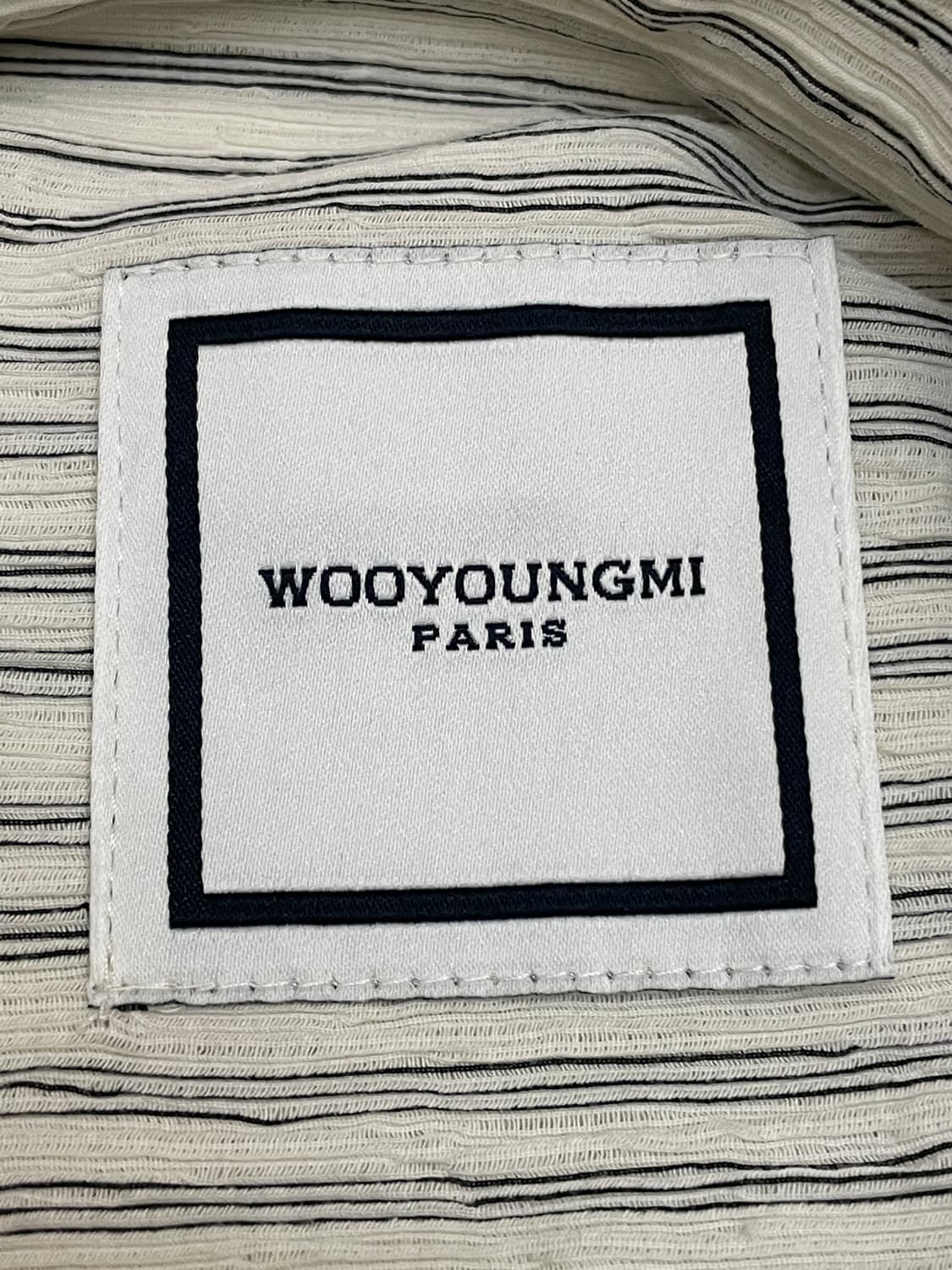 우영미 25SS 스트라이프 셔츠 아이보리 상품이미지6