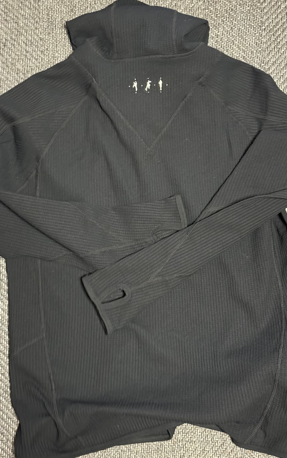 프리커 와플 텍스쳐 후드 블랙 (M) 상품이미지3