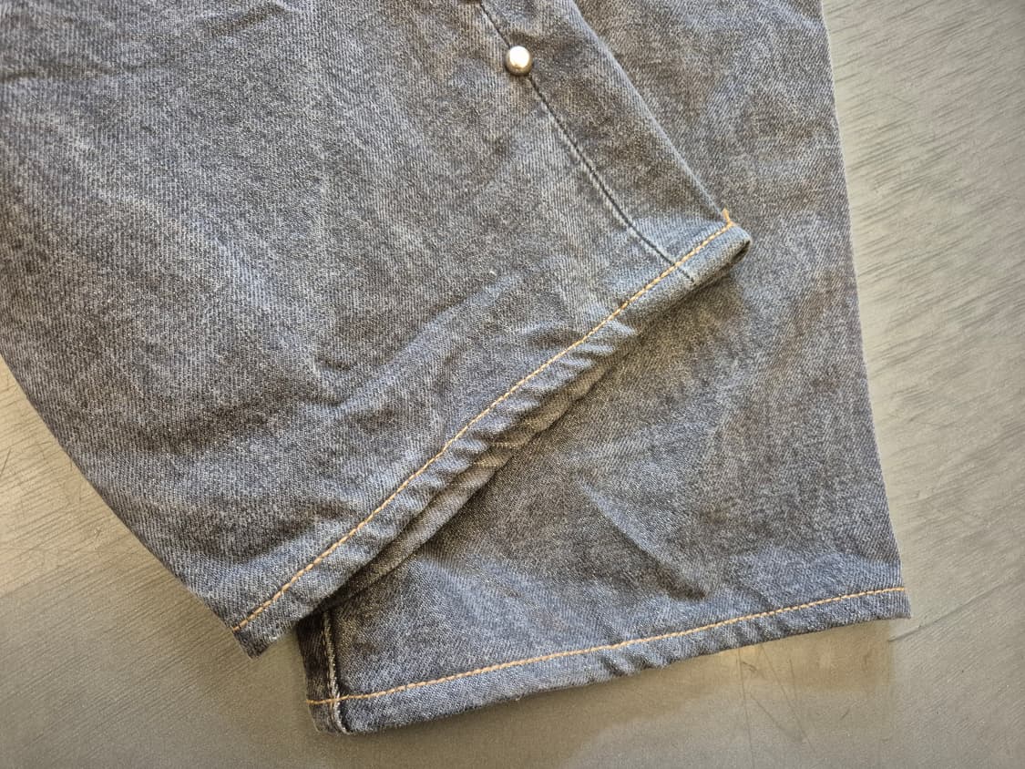 캐피탈 14oz 블랙데님5p 몽키 시스코 젬스톤 데님 팬츠 상품이미지3