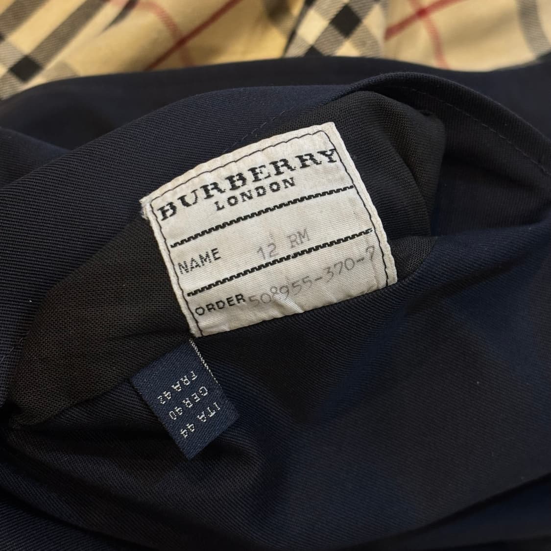 [상태 최상]Burberry 버버리 노바체크 싱글코트 상품이미지8