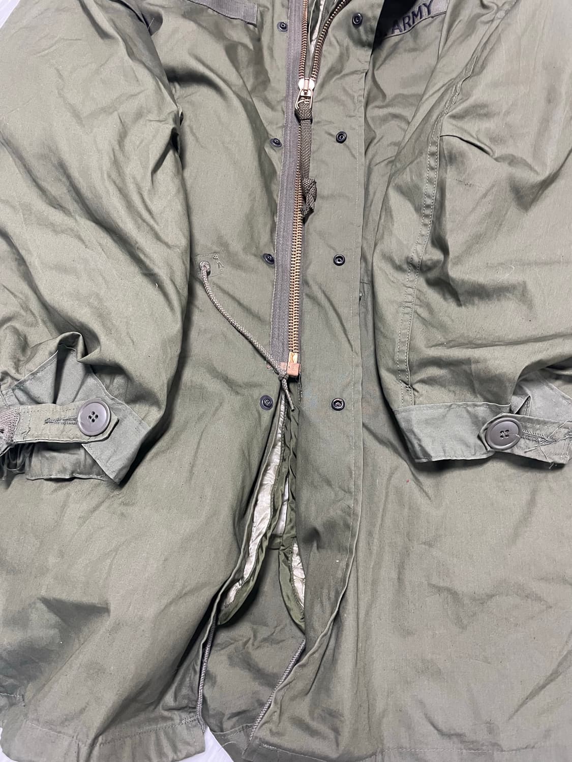 m65 og 피쉬테일 개파카 데드스탁 라지 세트 오리지널 상품이미지5