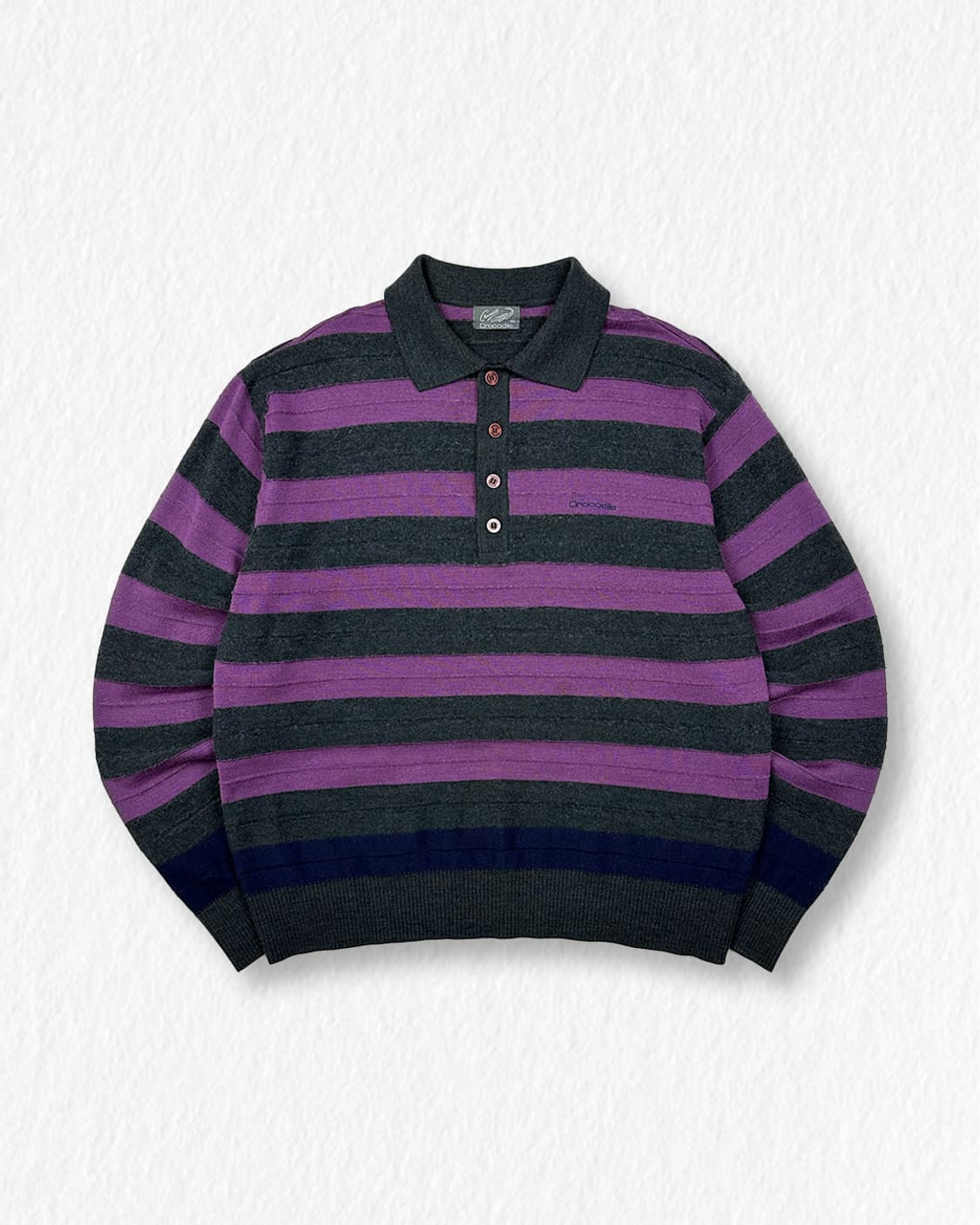 크로커다일 단가라 카라 니트 상품이미지1