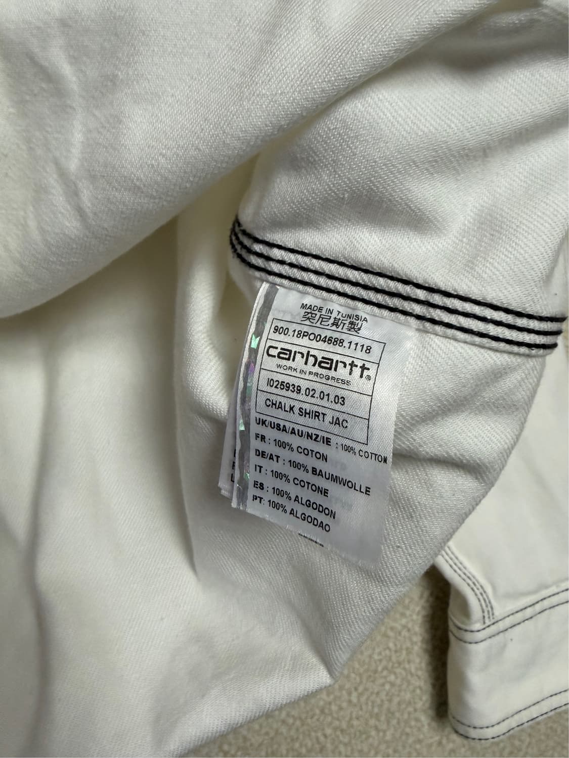 CARHARTT WIP CHALK SHIRT JAC 상품이미지4