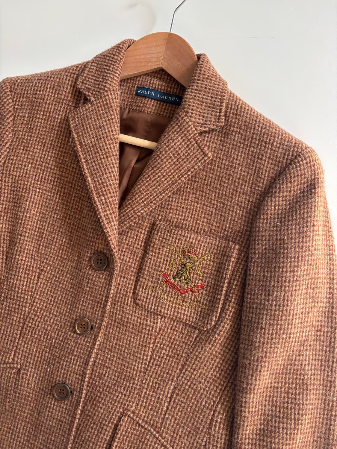 Polo 랄프로렌 레드베이지 울 자수 블레이저 상품이미지3