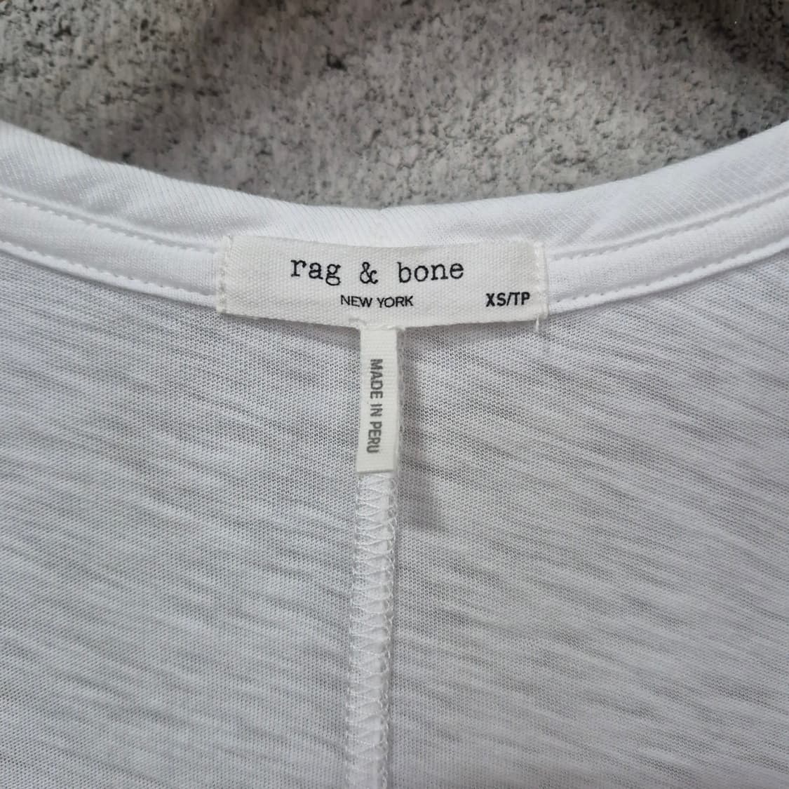 Rag&Bone랙앤본 U넥 화이트 티 상품이미지5