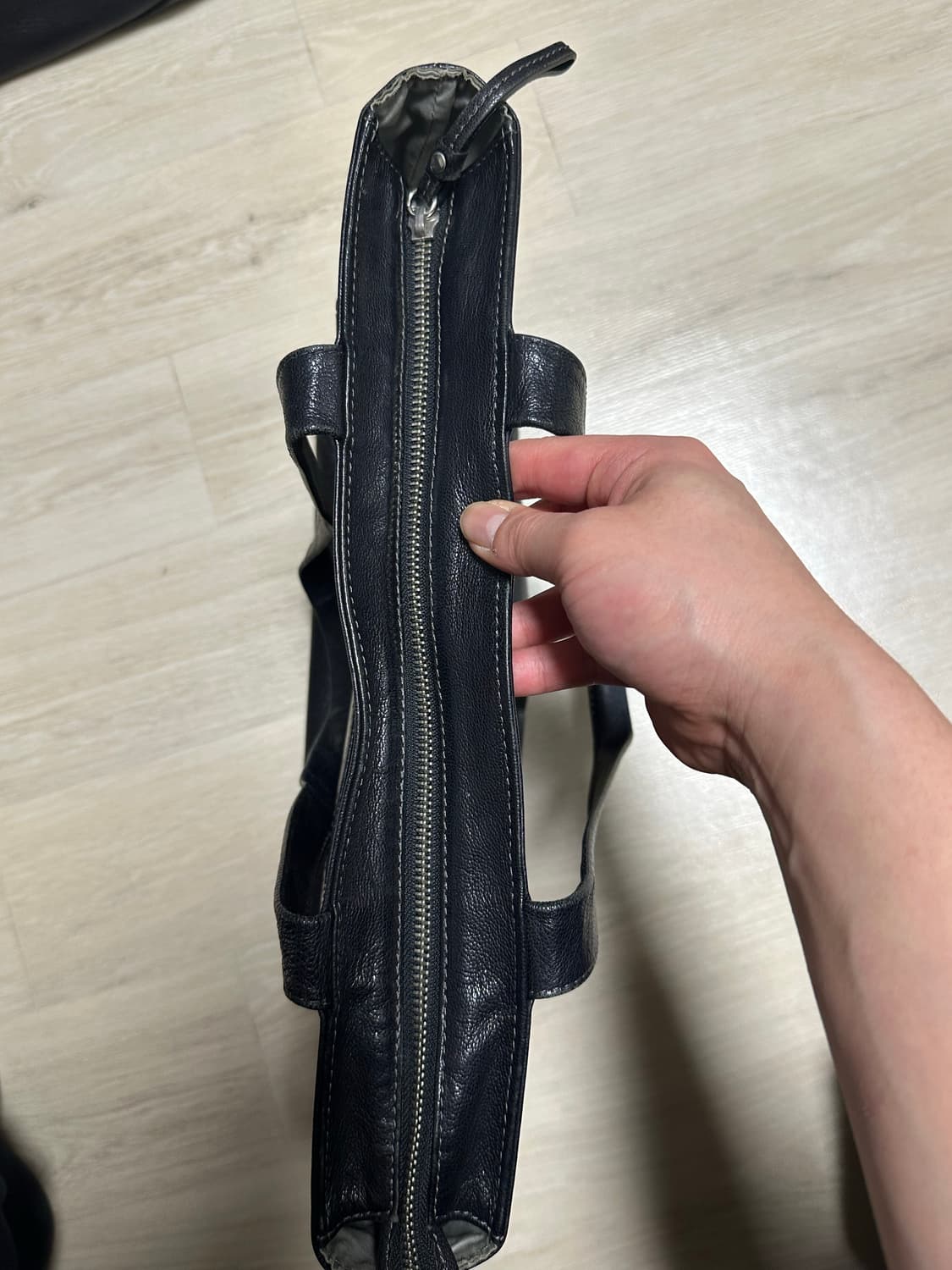 MARGARET HOWELL 마가렛호웰 레더 토트백 블랙 상품이미지6