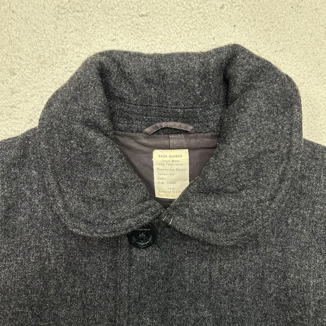 해군 백넘버 차콜 울자켓 L 상품이미지3