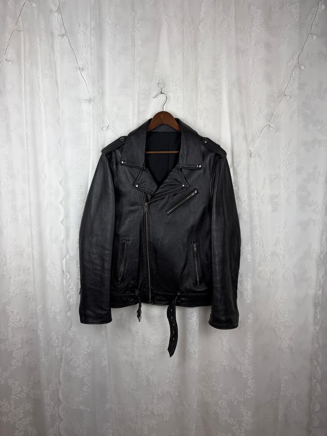 Classic Cowhide Rider Jacket 상품이미지1