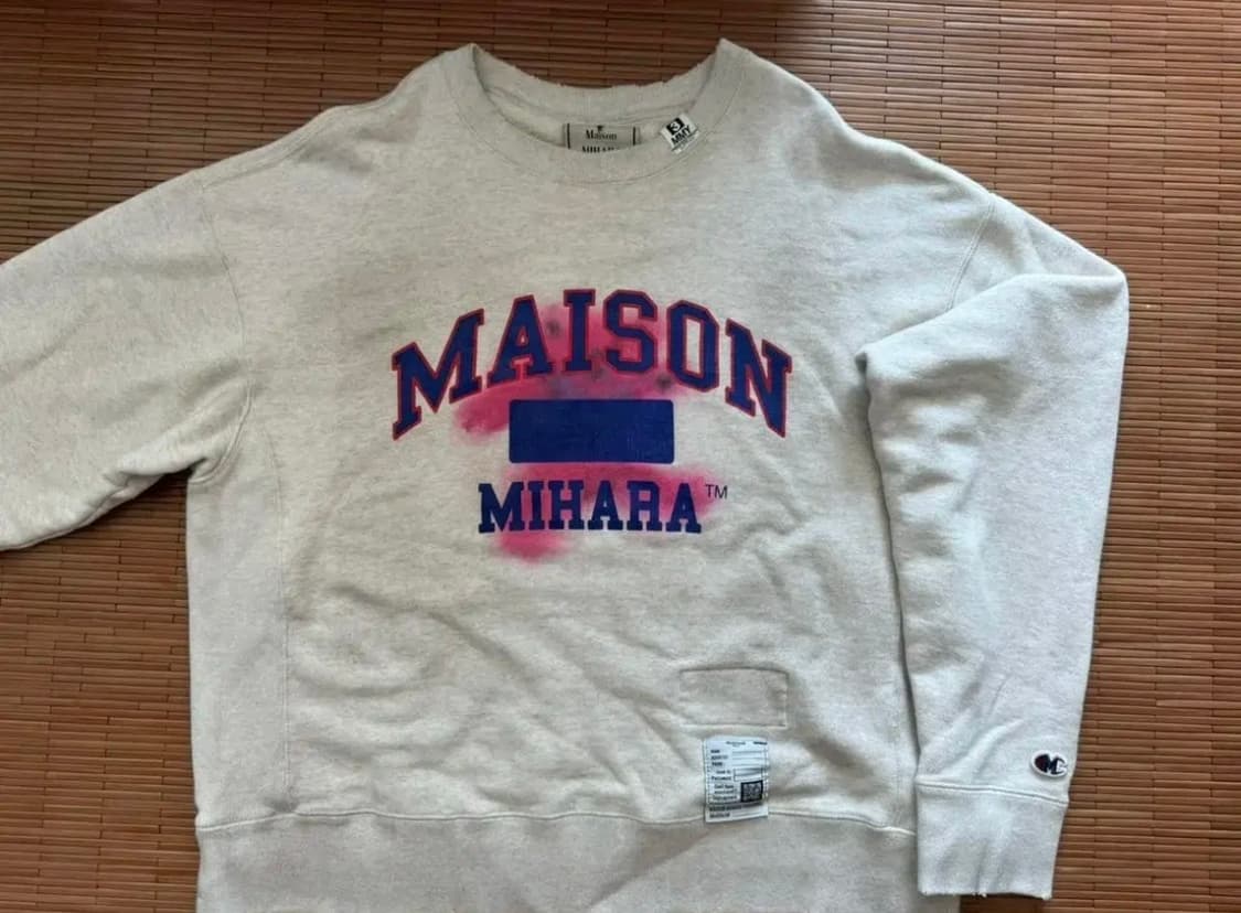 미하라야스히로 데미지 워싱 스웻 맨투맨 46 상품이미지1