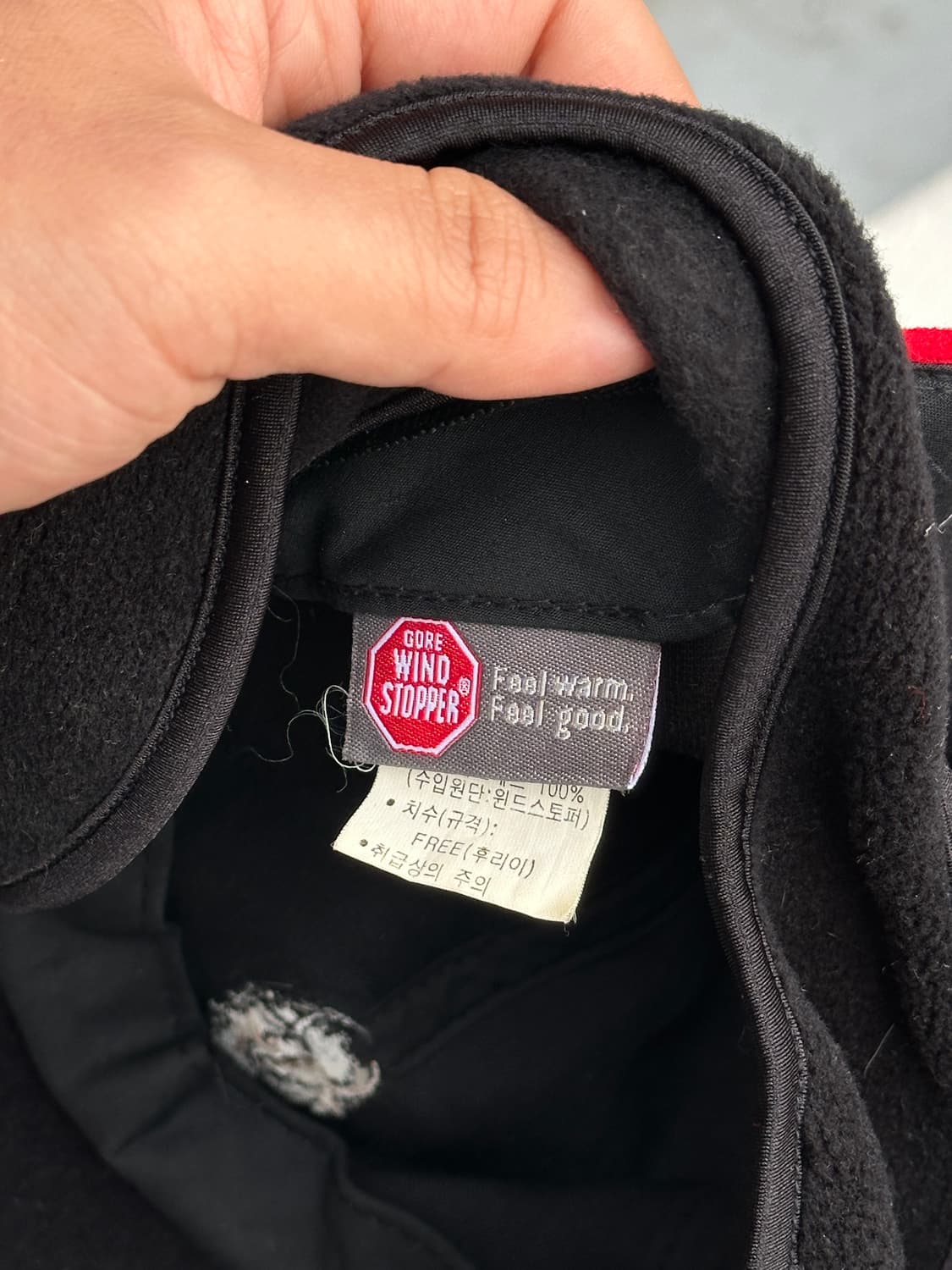 [M] 블랙야크 로고 플리스 볼캡 모자 트루퍼 디테일 상품이미지9