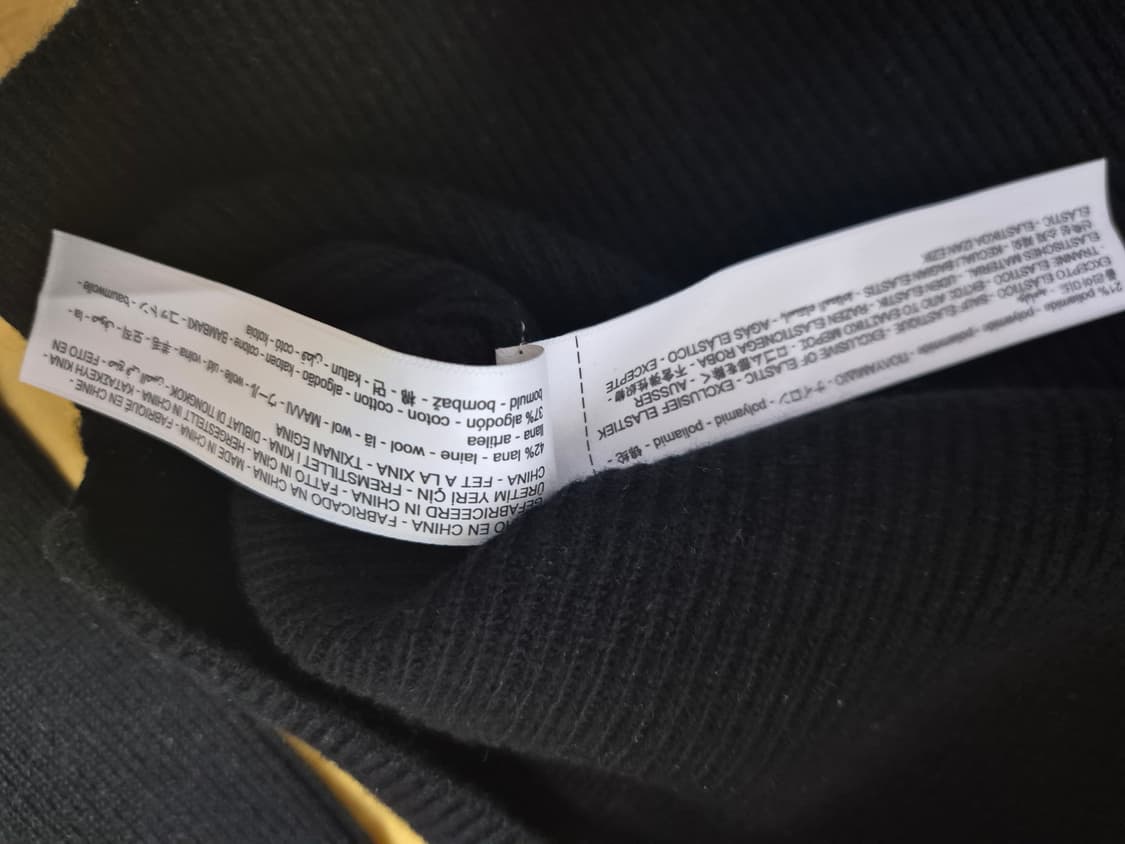 마시모두띠 블랙카라니트 L 상품이미지5