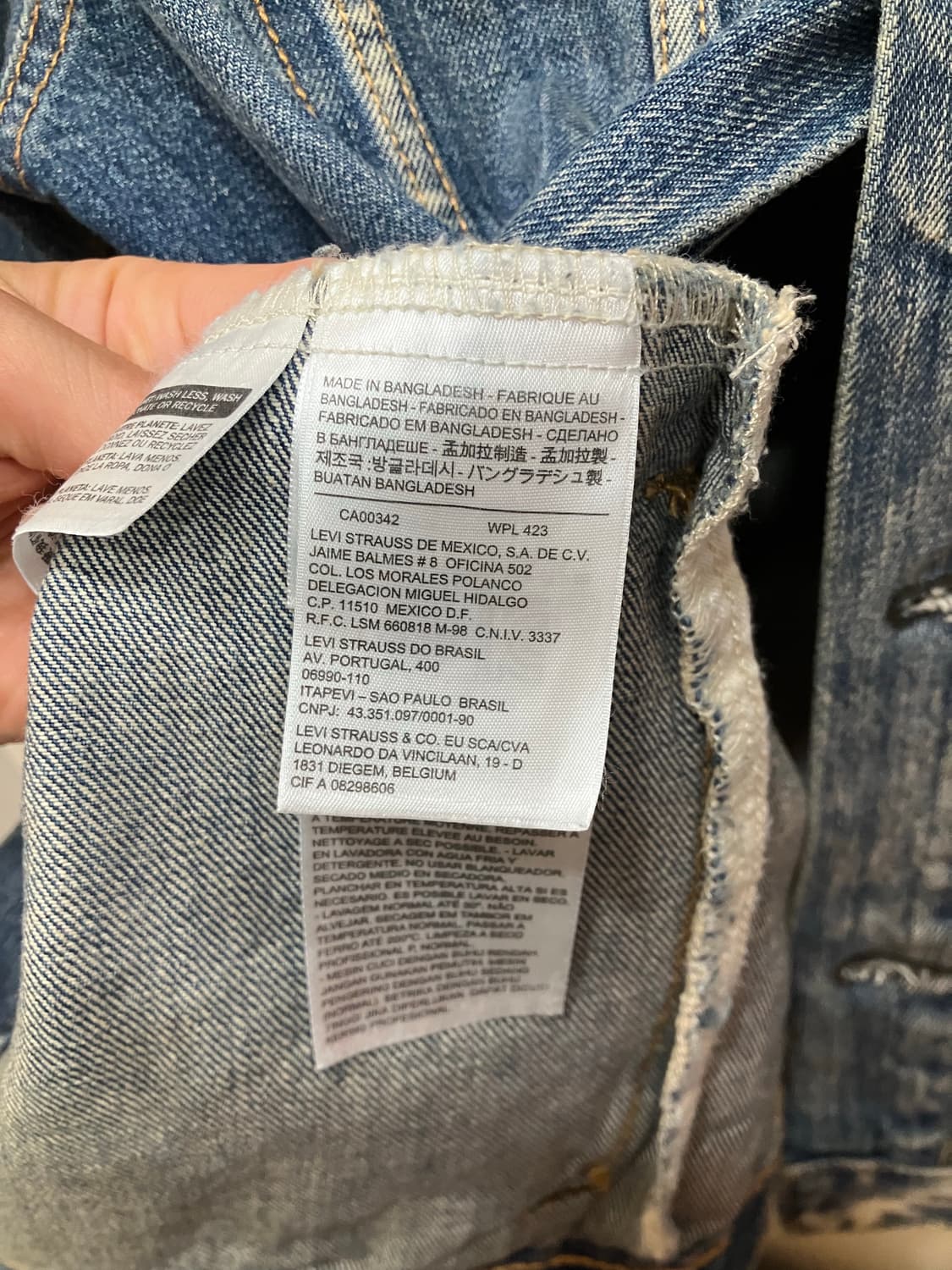 LEVIS 리바이스 워싱데님 트러커자켓 상품이미지4