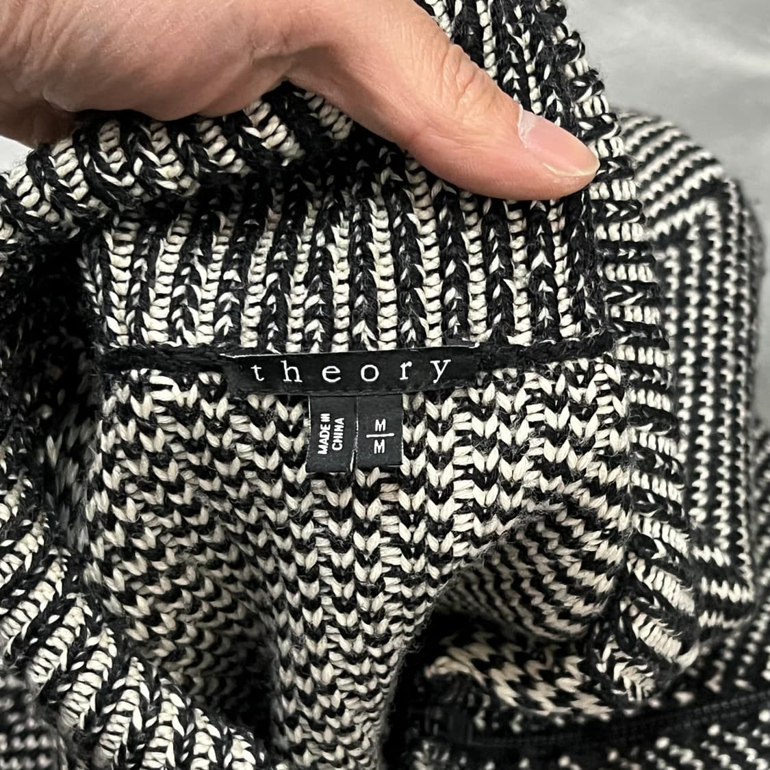  띠어리 숄카라 집업 니트 y15849 상품이미지6