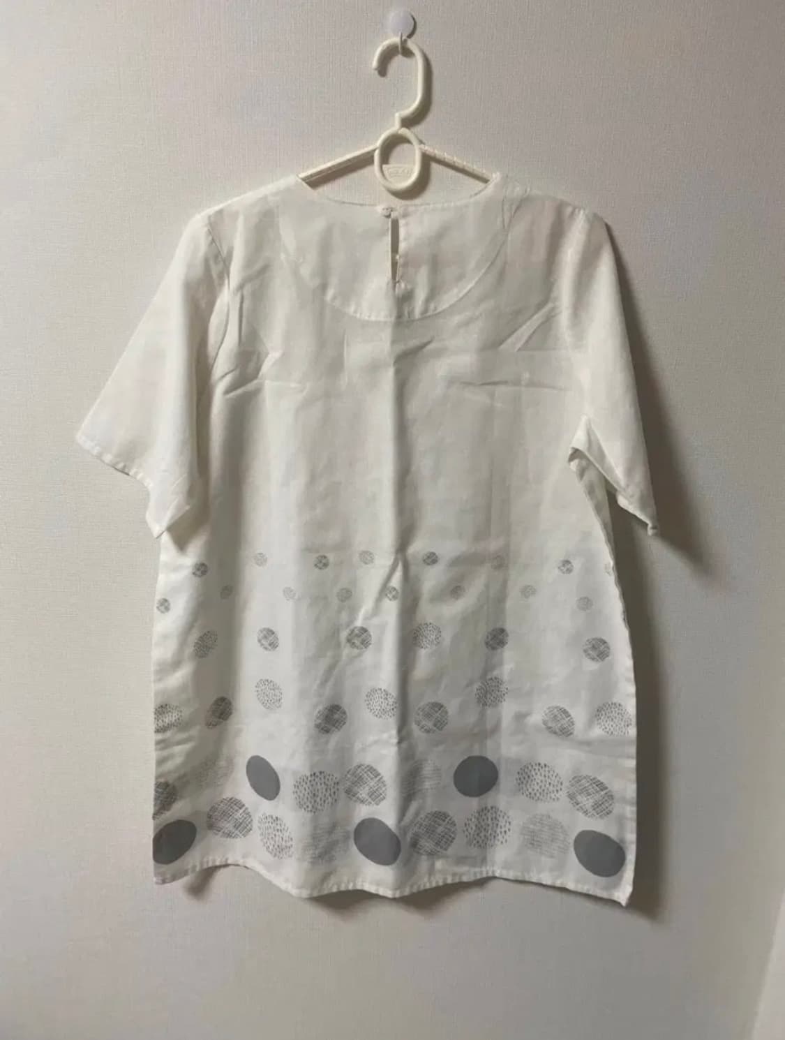 일본 빈티지 도트 반팔티 상품이미지4