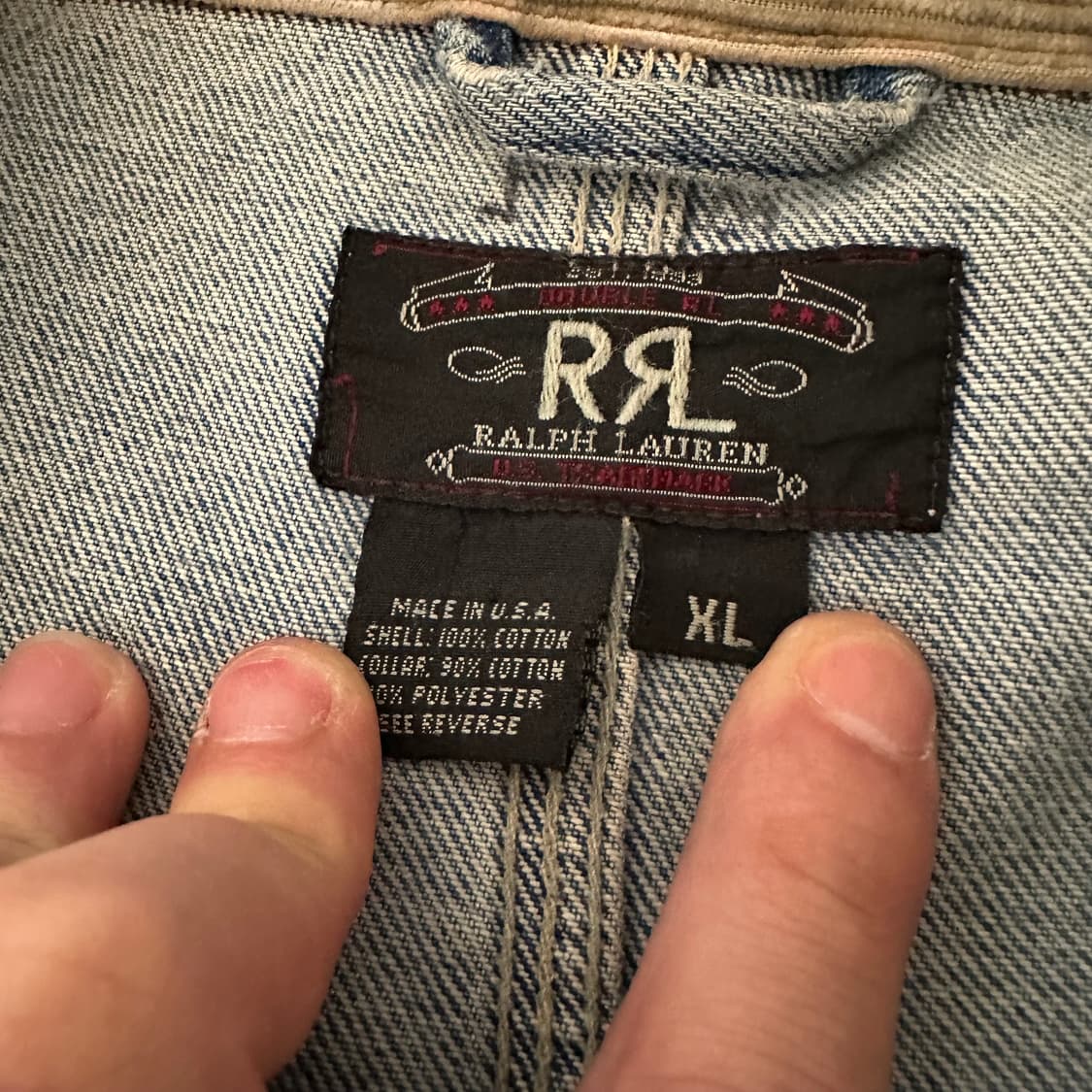 90's더블알엘 rrl 덩가리 데님자켓 상품이미지7