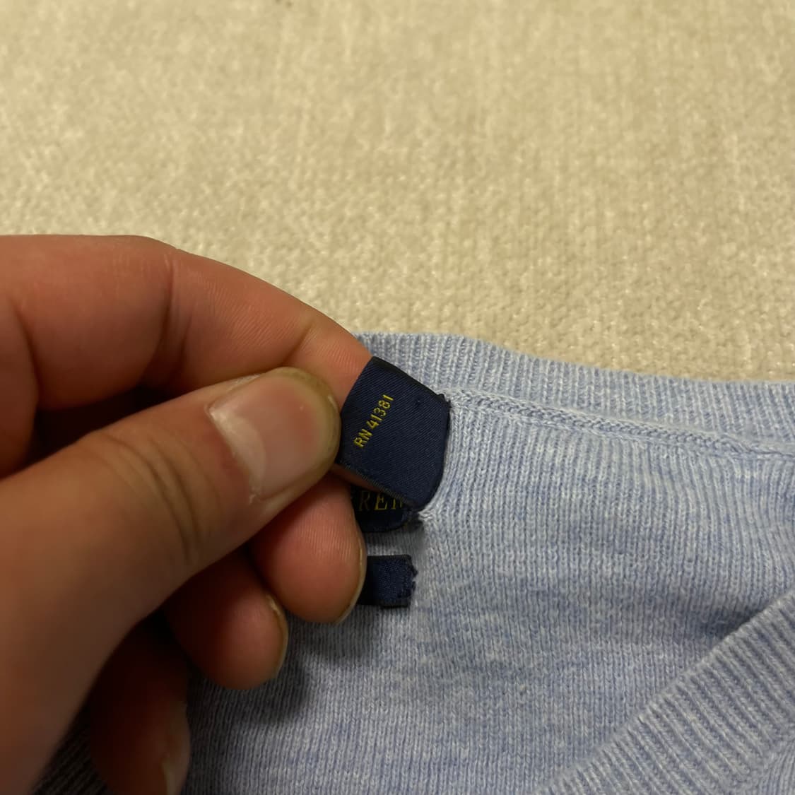 100 폴로 랄프로렌 피마코튼 브이넥 니트 상품이미지3