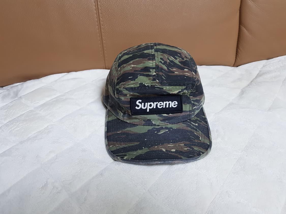 슈프림 밀리터리 캠프캡 모자 볼캡 올리브 타이거 카모 24SS 상품이미지1