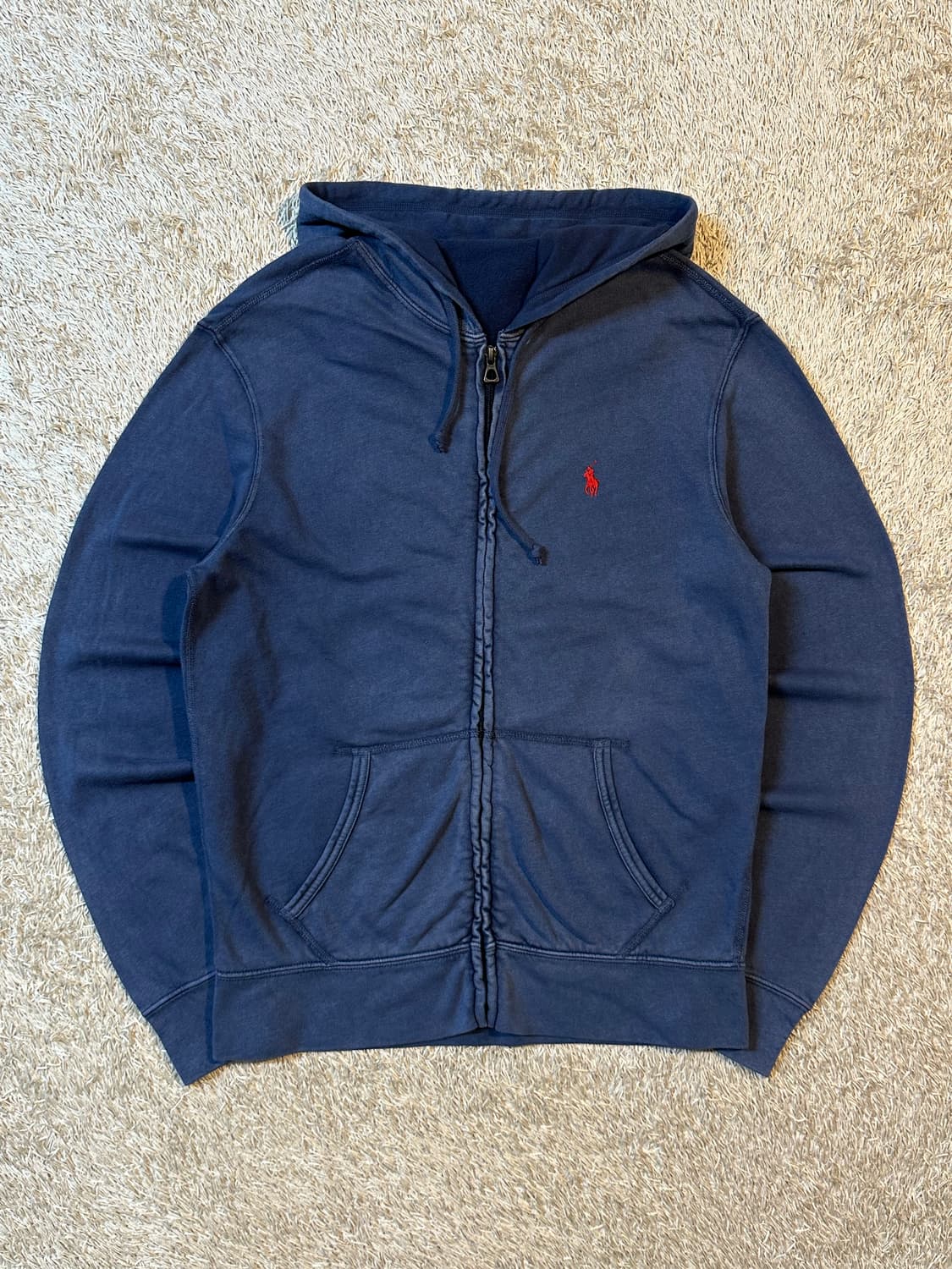 폴로 랄프로렌 신형 레드포니 스파 테리 후드집업 블루 상품이미지1