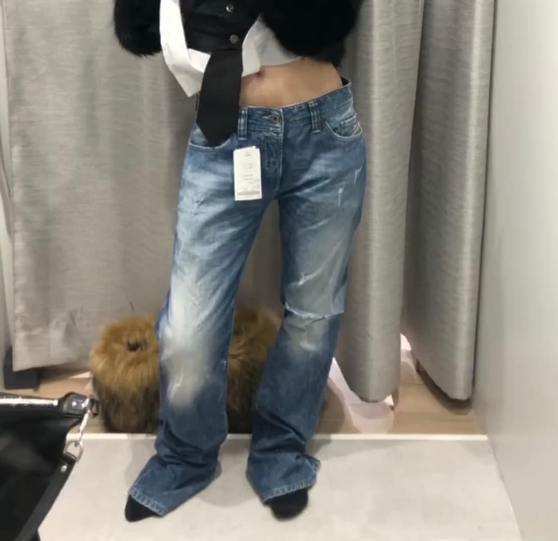 빈티지 디젤 찢청 데님 상품이미지1