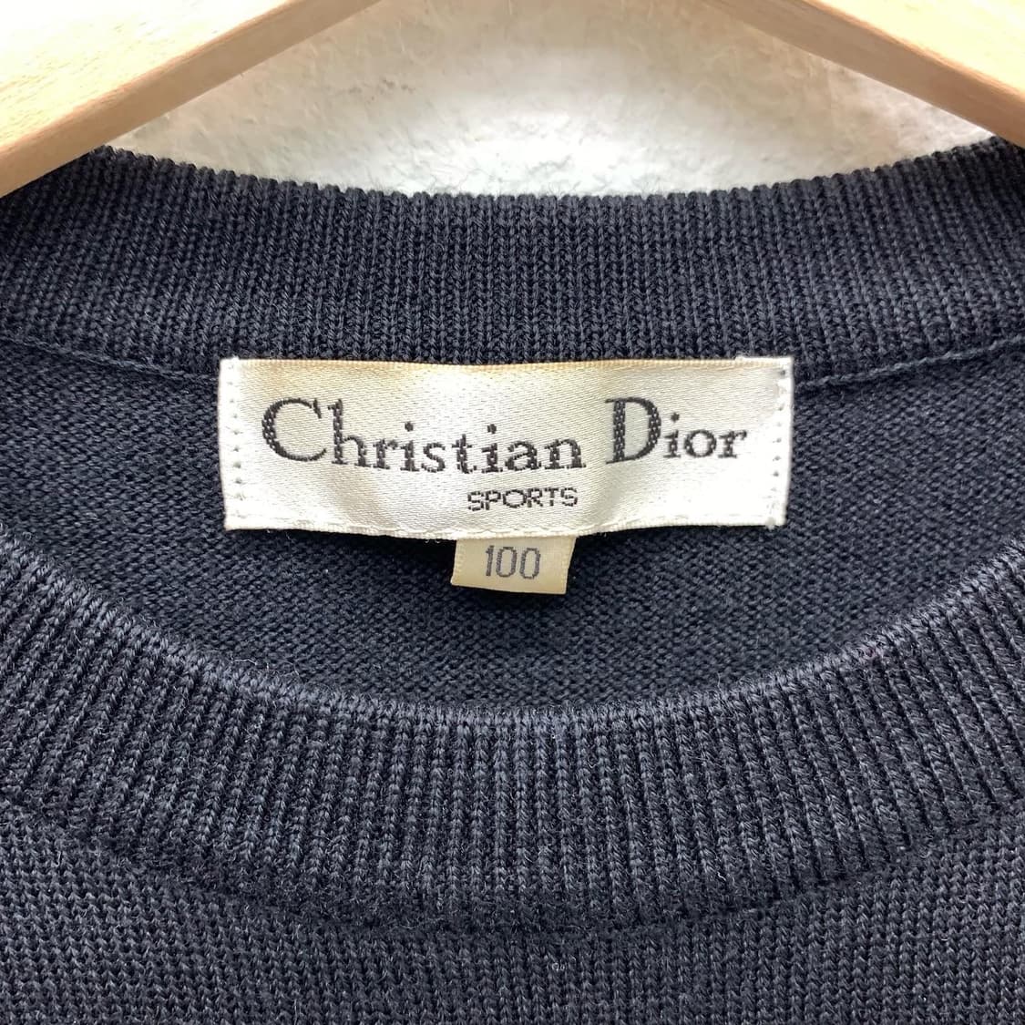 크리스챤 디올 블랙 로즈 자수 니트 베스트 상품이미지6