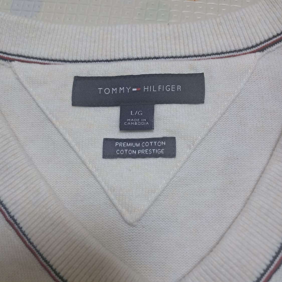 타미힐피거 남성니트 조끼 베스트 L/G(상태최상) 상품이미지8