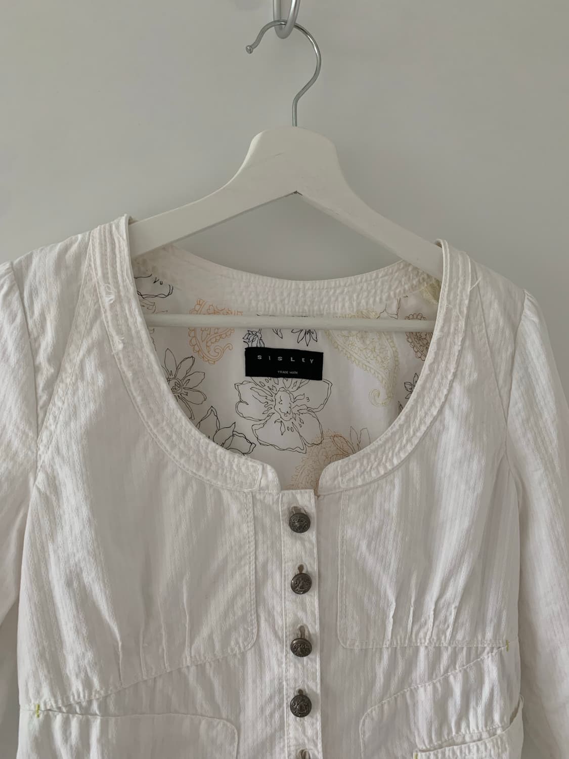 SISLEY 화이트 자켓 상품이미지10