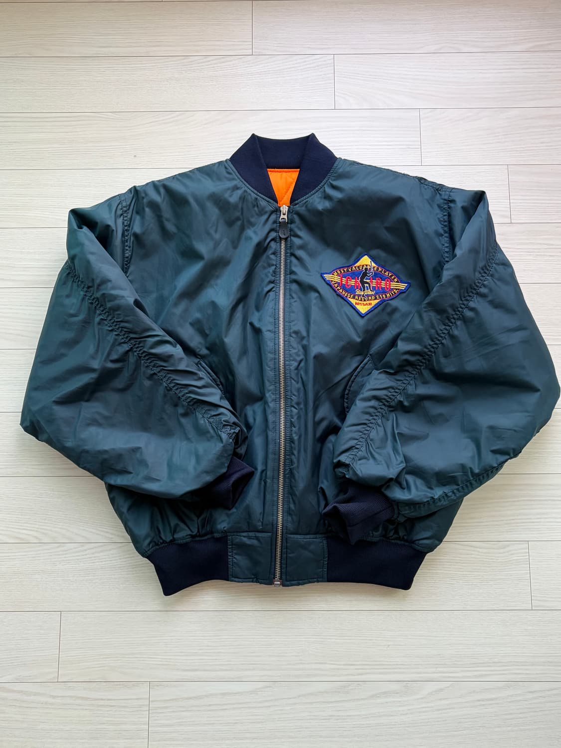 이치로 210 안타 기념 닛산 MA-1 봄버 자켓 100 상품이미지1