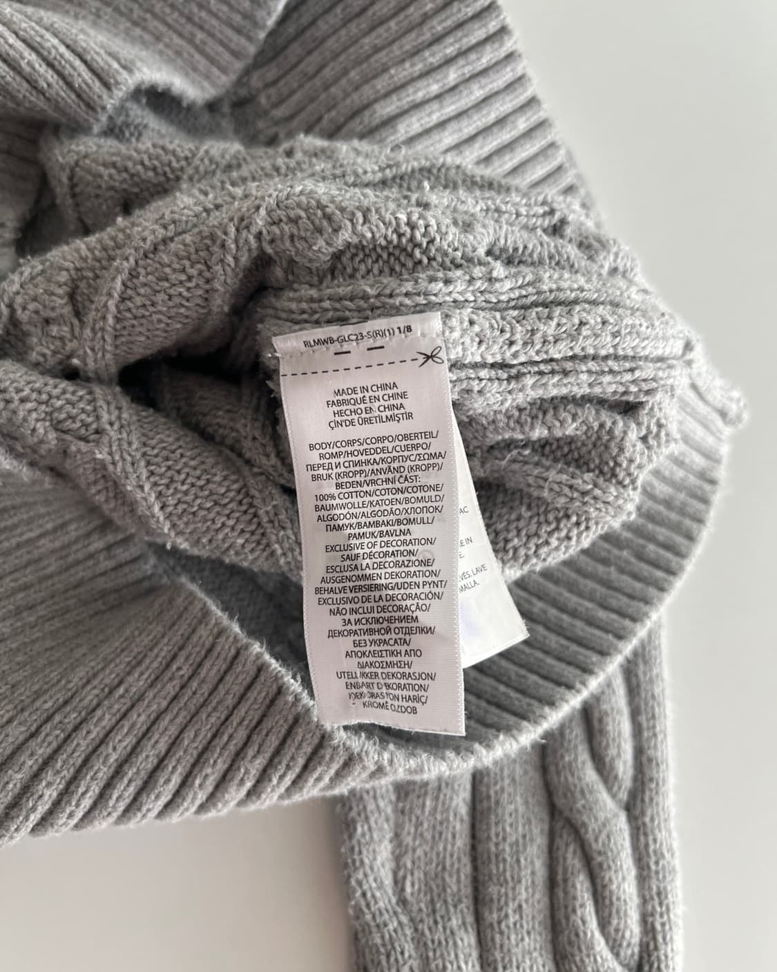 폴로 랄프로렌 케이블 니트 스웨터 S 상품이미지5