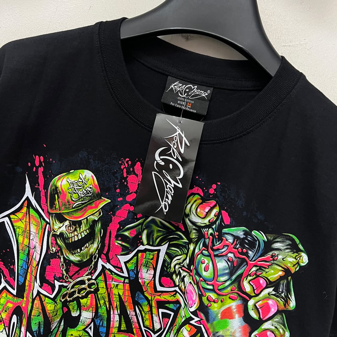 Rock Chang 락창 크레이지 그래피티 힙합 반팔티 M 상품이미지3