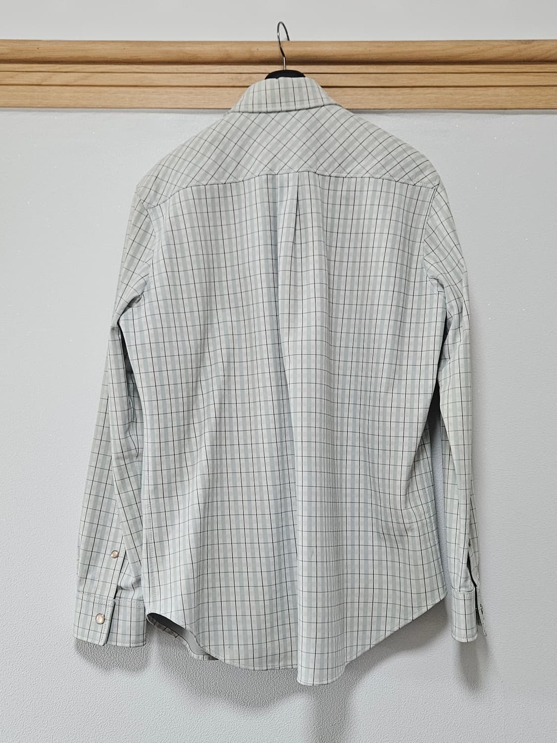 보테가베네타 체크 프린트 누벅 셔츠 상품이미지2