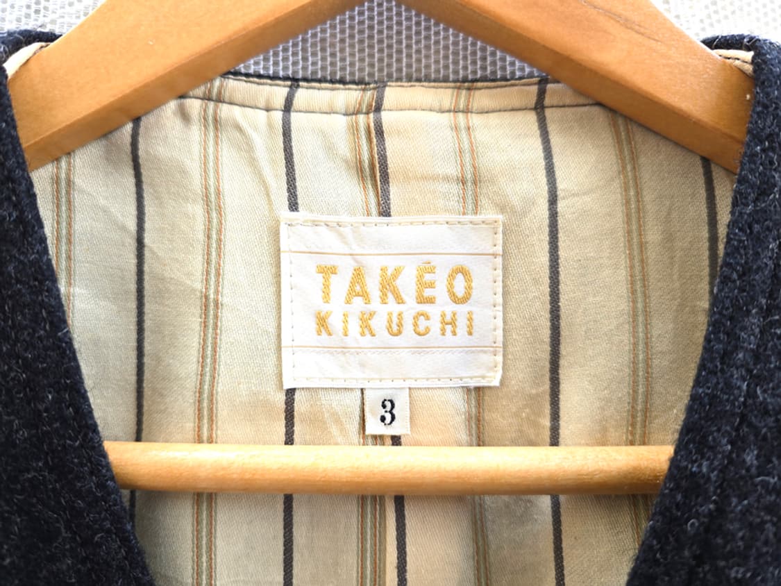타케오 키쿠치 울 베스트 (made in japan) 상품이미지4