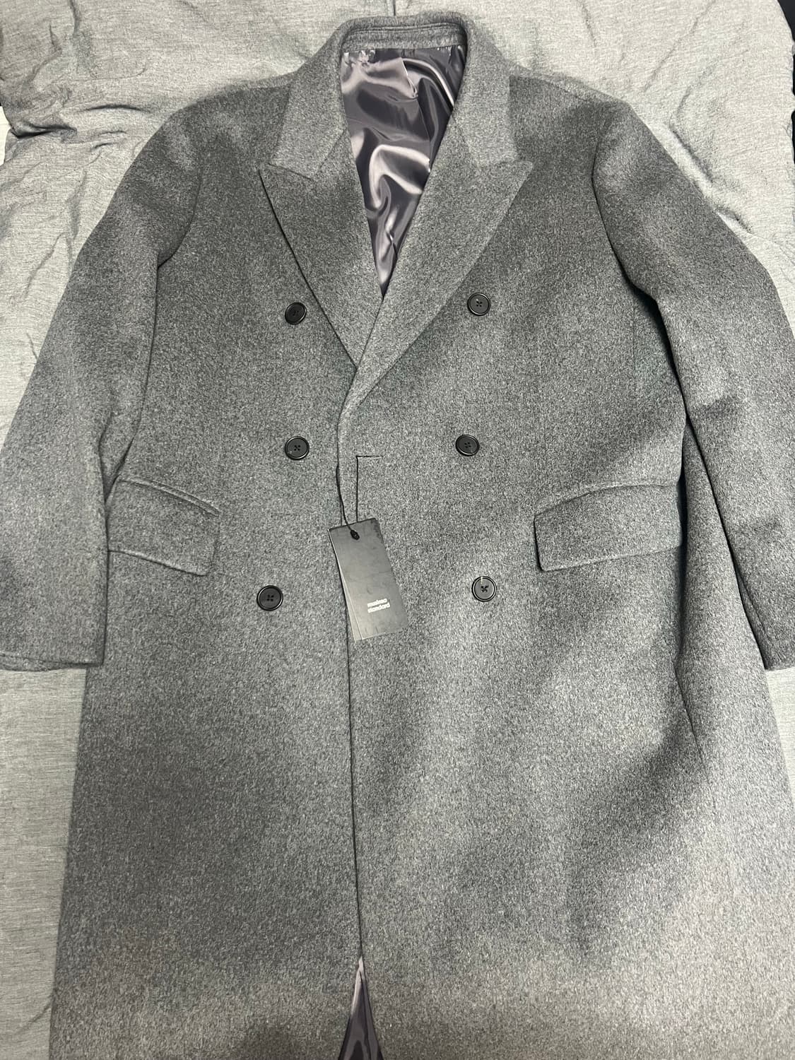 [2XL/새상품] 무신사 스탠다드 캐시미어 블렌드 대디 숄더 더블 코트 상품이미지2