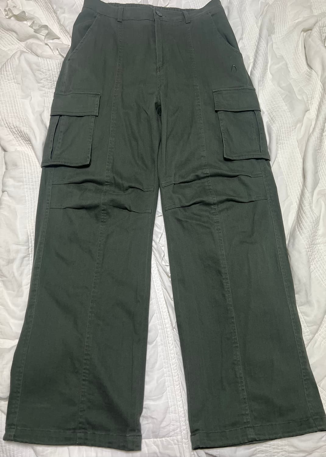 아캄 Washed Semi Wide Cargo Pants 카키 상품이미지3