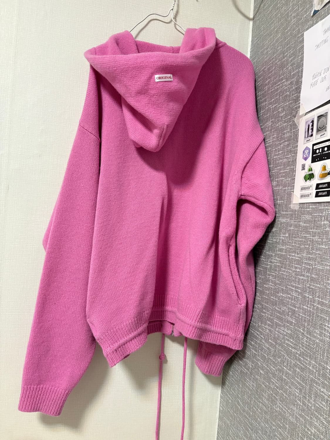 (os) 에스이오 seo 핑크 후드집업  상품이미지2