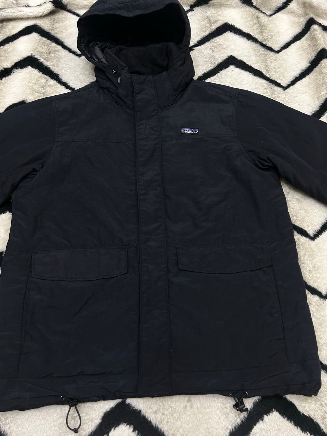 [실측XL]파타고니아 이스머스 누빔 바람막이 자켓/블랙 상품이미지3