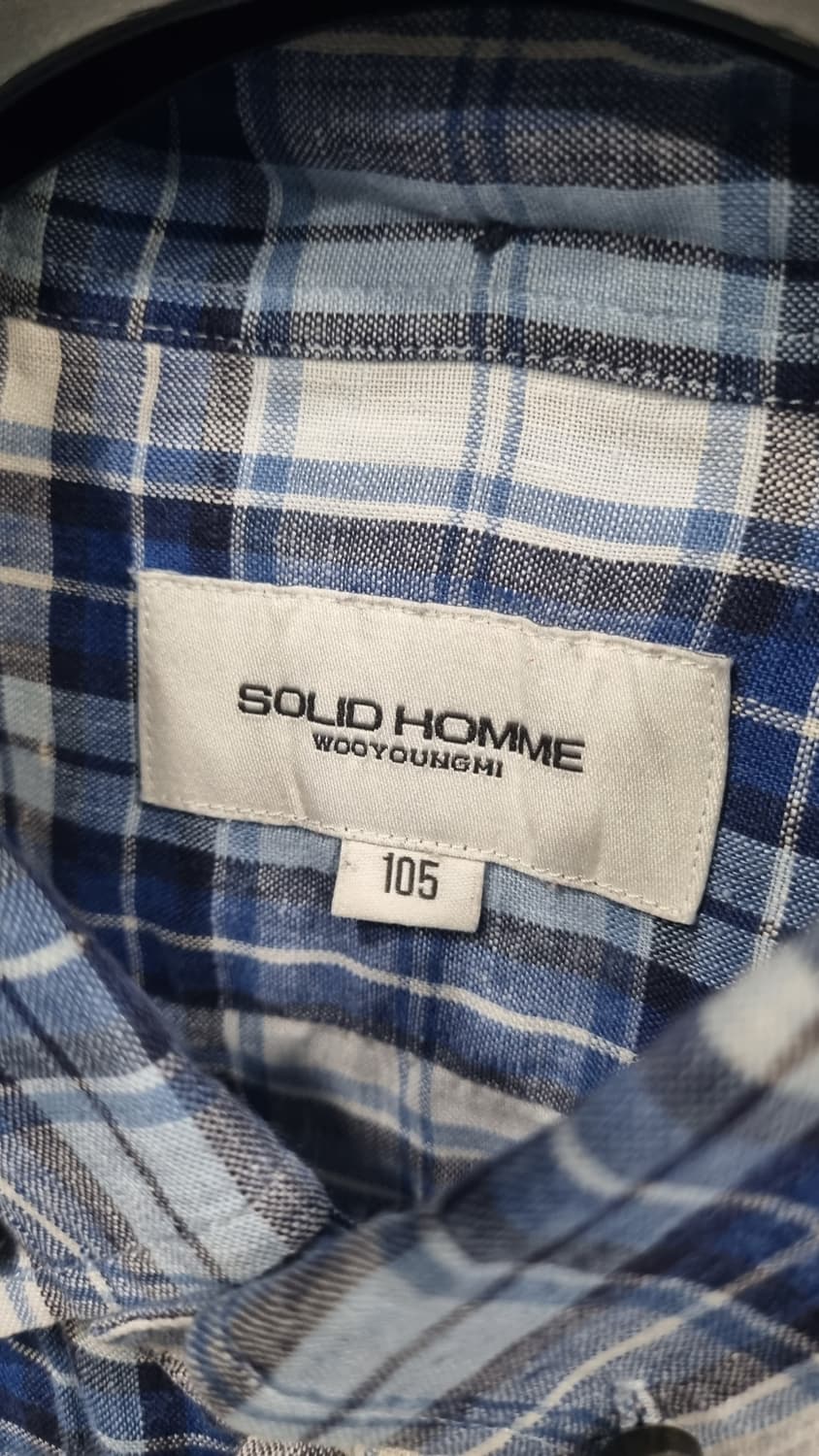 우영미) SOLID HOMME 린렌(마) 여름용 긴팔셔츠 100~105 상품이미지2