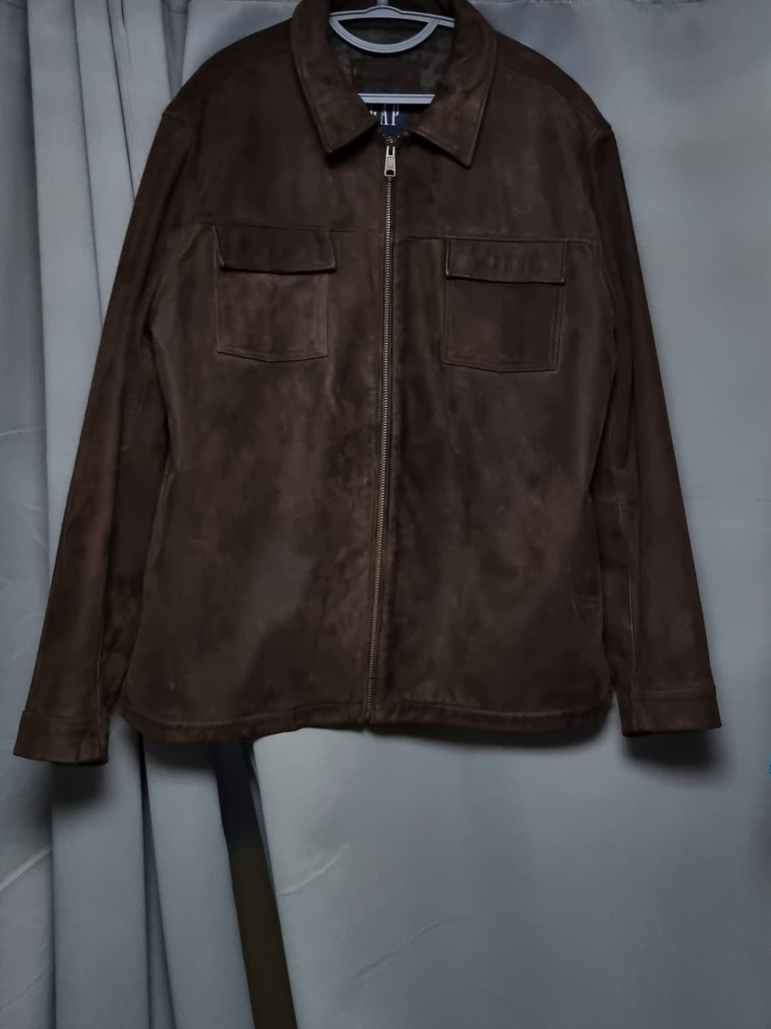 올드갭 스웨이드 브라운 투포켓 스웨이드자켓 상품이미지2