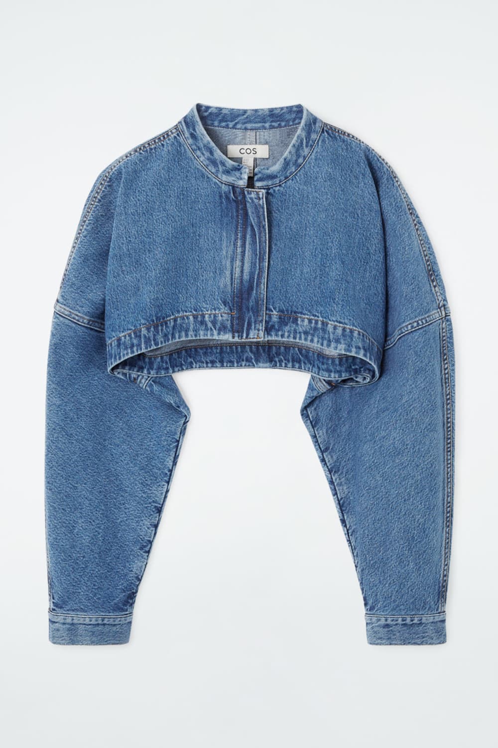 COS 코스 하이브리드 데님 크롭 탑 자켓 상품이미지6