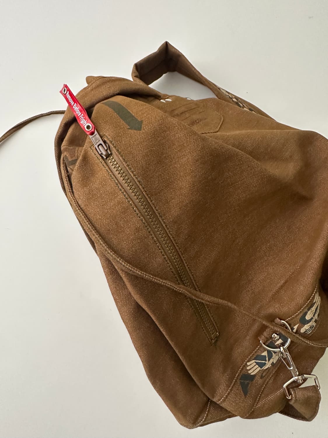 Ameco indian print brown bag  상품이미지5